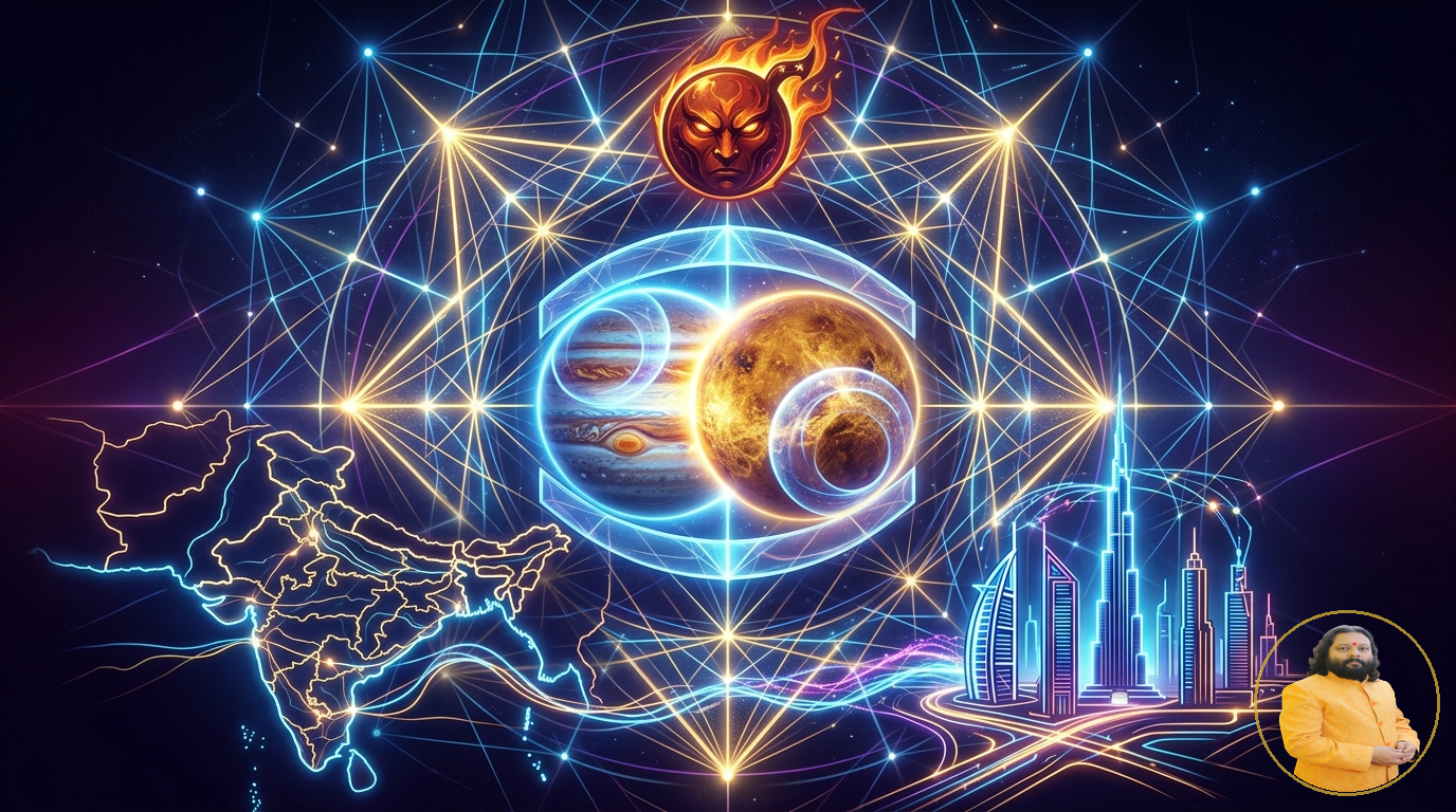 June 8, 2026 Guru–Venus Conjunction in Punarvasu Nakshatra: Major Impact on India, Dubai (UAE) and the World?